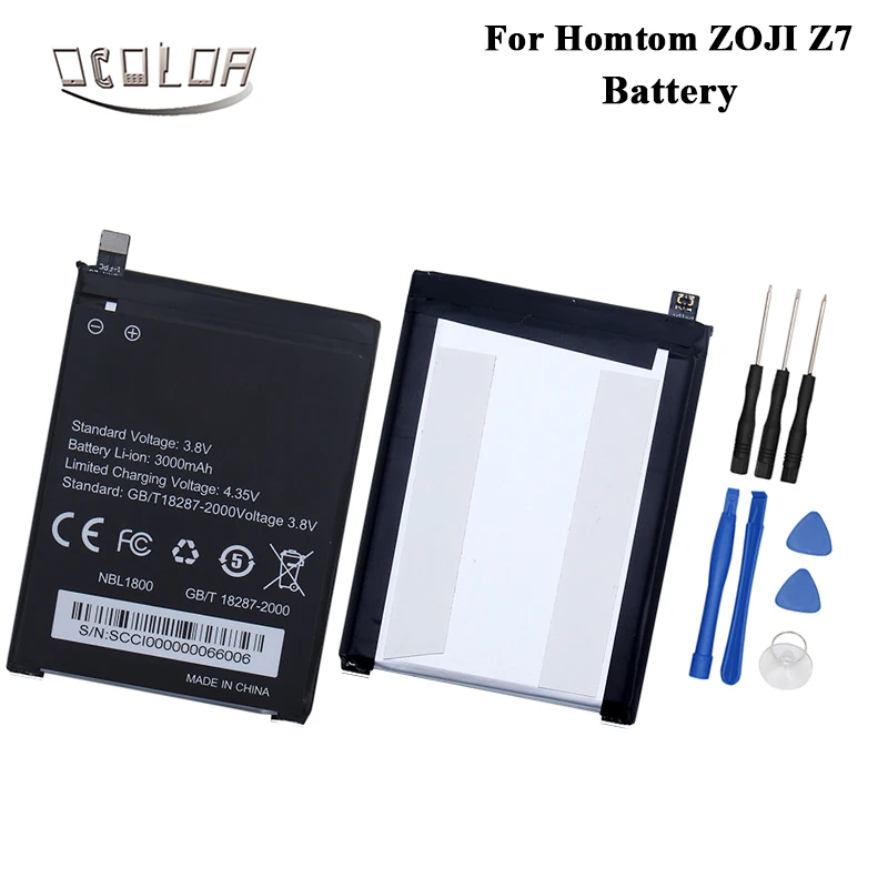 Ocolor для HOMTOM ZOJI Z7 батарея 3000 mAh Мобильный телефон замена аксессуар аккумуляторы с