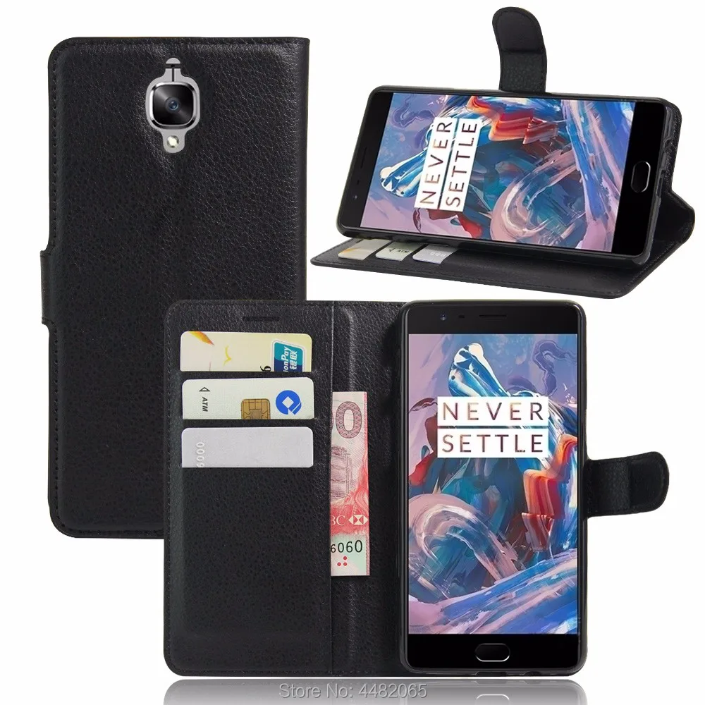 for Oneplus 3T one plus Case Luxury PU Leather Back Cover For Flip Protective Phone Bag Skin Funda Guard | Мобильные телефоны и