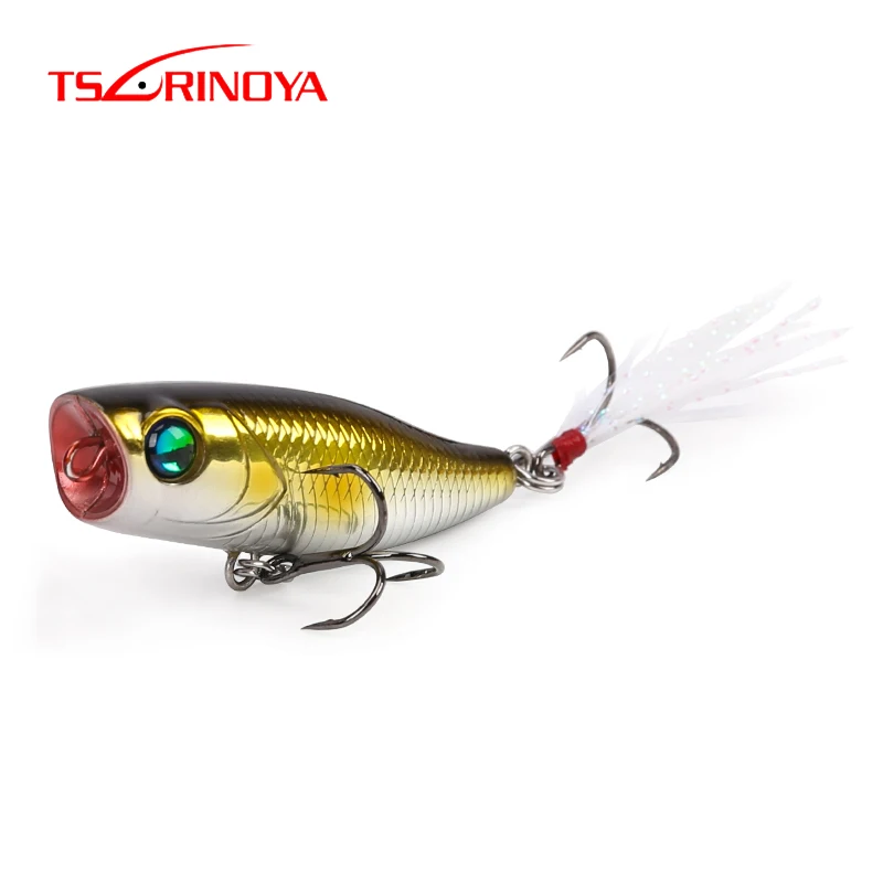 

TSURINOYA DW55 40mm 3g Mini POPPER Lure Hard Bait Artificial Baits Top Water Fishing Lures POPPER