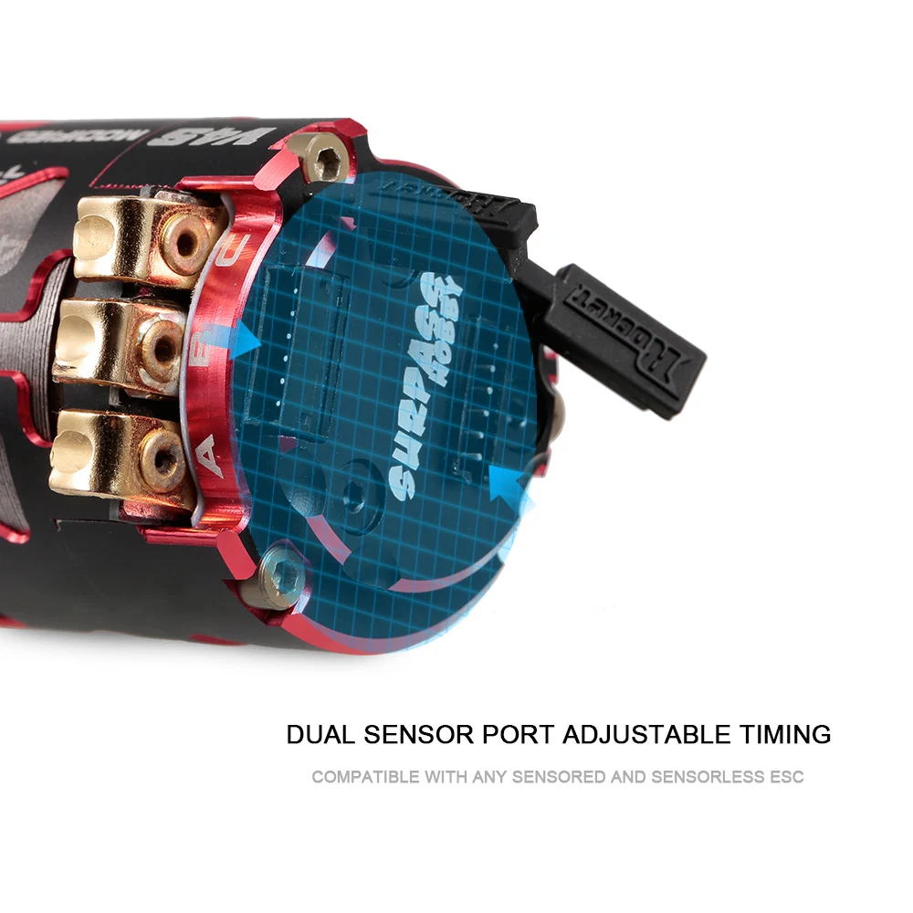 SURPASS HOBBY ROCKET V4S 540 4,5 T двойной сенсорный бесщеточный гоночный двигатель для модифицированных 1:10 RC гоночный Дрифтинг RC автомобильные аксессуары