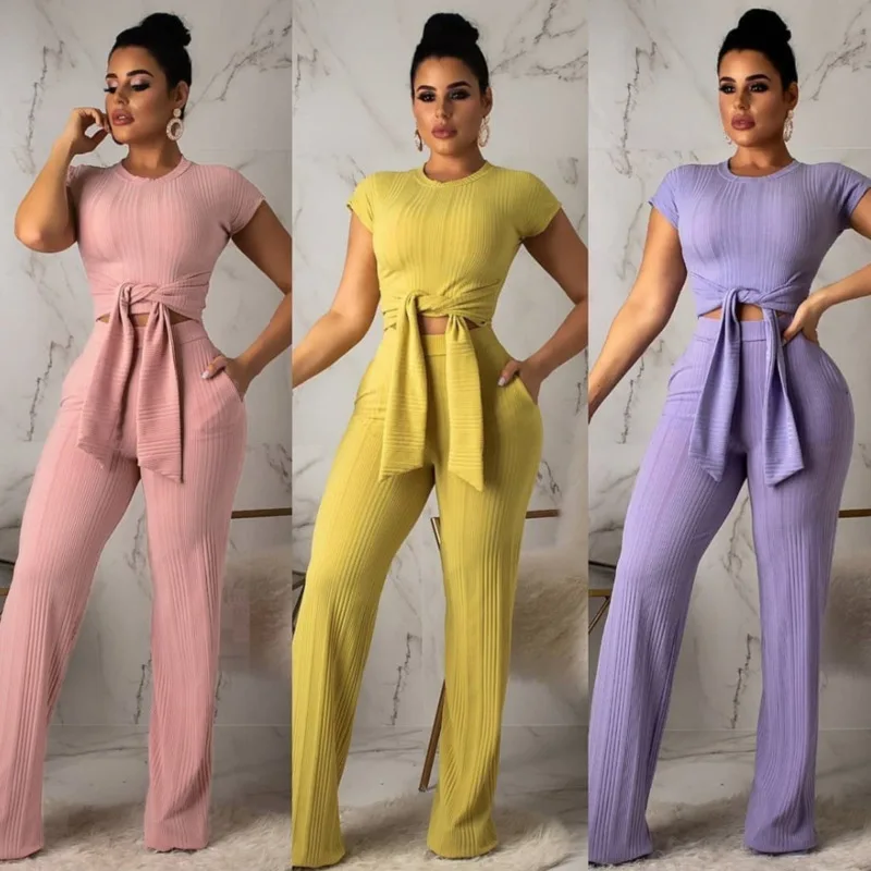 PFFLOOK 2019 Однотонный женский комбинезон бандажный мягкий Повседневный полосатый