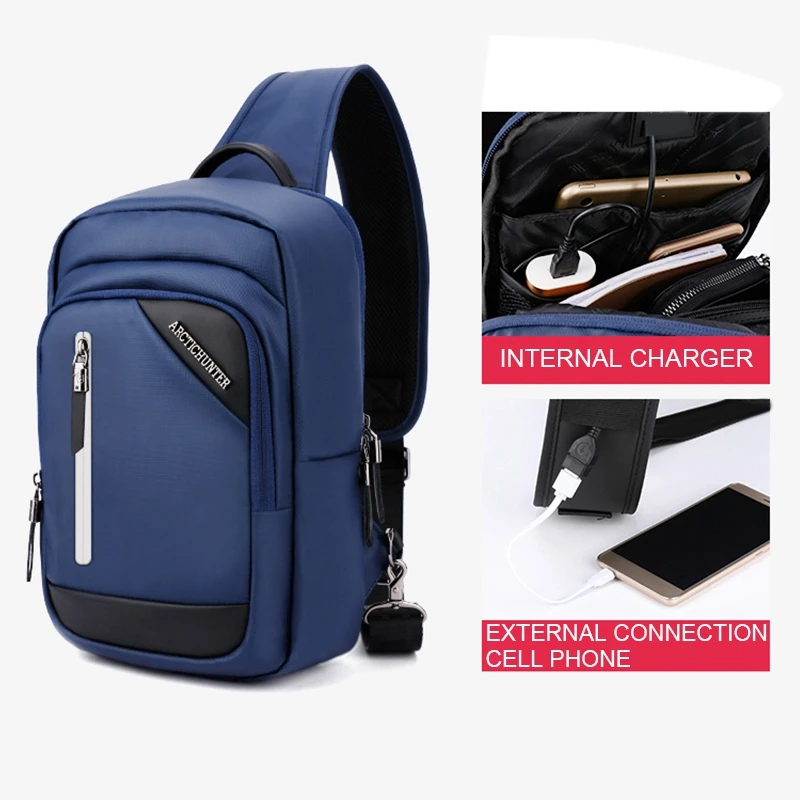 blue Del Spalla Arctic Della Messaggero E Da Regalo Black Hunter Color Sacchetto Usb Borse Degli Casual Color Viaggio Progettista Di Uomini Donne Ricarica Tq1AEwq