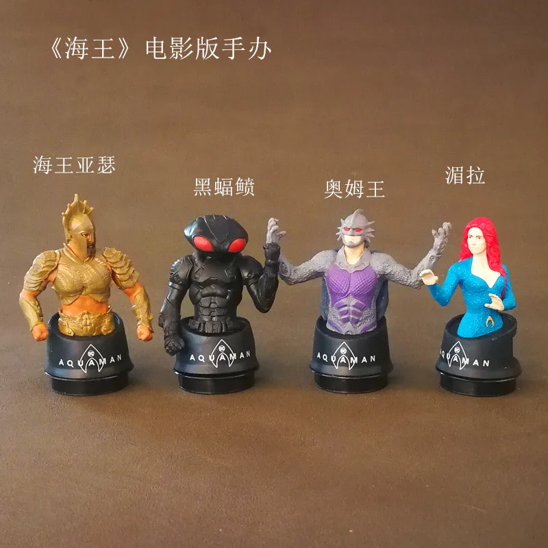 

2019NEW Cartoon Model Justice League Aquaman Toy Arthur Curry Mera Black Manta Opp Bag Packaging