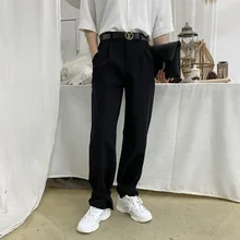 Men's Trousers 19 Seasons Apply For New Loose Wild Black Trousers Casual Wide Leg Trousers Straight Youth Casual Men's Clothing Men's Trousers 19 Seasons Apply For New Loose Wild Black Trousers Casual Wide Leg Trousers Straight Youth Casual Men's Clothing