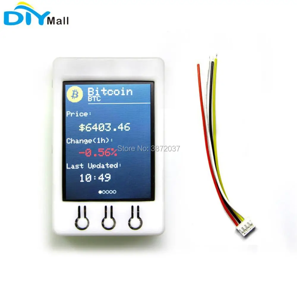 TTGO T Watcher BTC Ticker ESP32 2 дюймов 320*240 TFT дисплей модуль для Arduino Биткоин ценовая