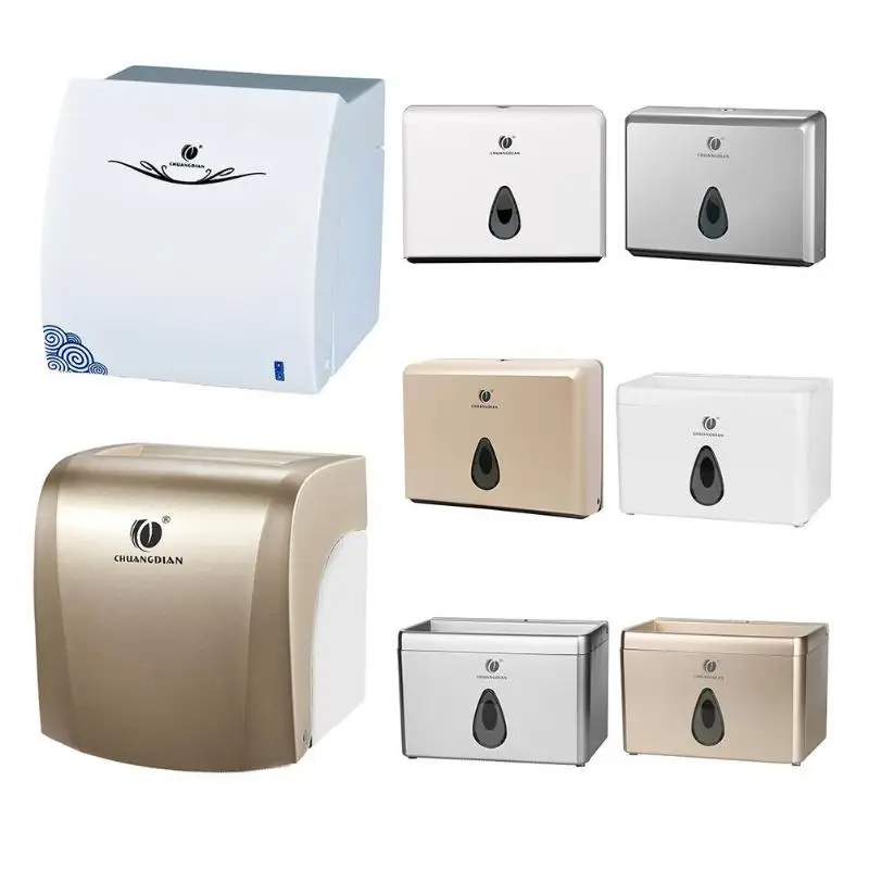 

Multi-functional Wall Mounted Toilet Paper Tissue Box Towel Rack Holder Home Kitchen Bathroom Rest Room Roll Towel Dispenser