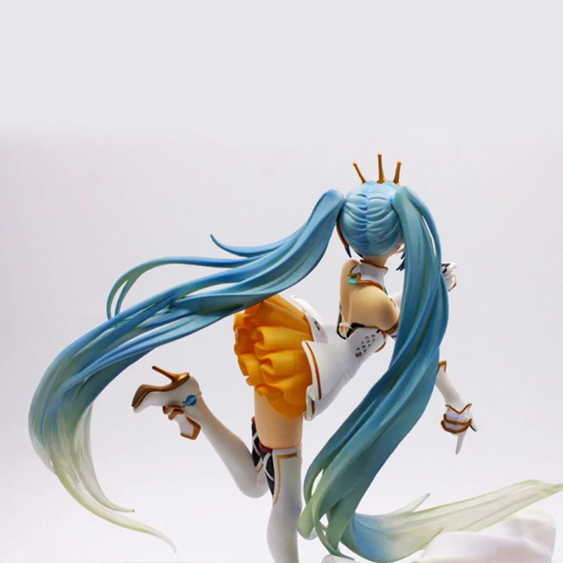 25 см Hatsune Miku гоночный автомобиль подвижная Аниме Фигурка модель игрушка кукла игрушка ПВХ фигурка Коллекционная модель игрушки