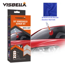 Best Price VISBELLA DIY Windshield Repair Kit Auto Windscreen Glass Windshield Scratch Crack Restore Tools Car Care Repair Kit with cloth Best Price VISBELLA DIY Windshield Repair Kit Auto Windscreen Glass Windshield Scratch Crack Restore Tools Car Care Repair Kit with cloth