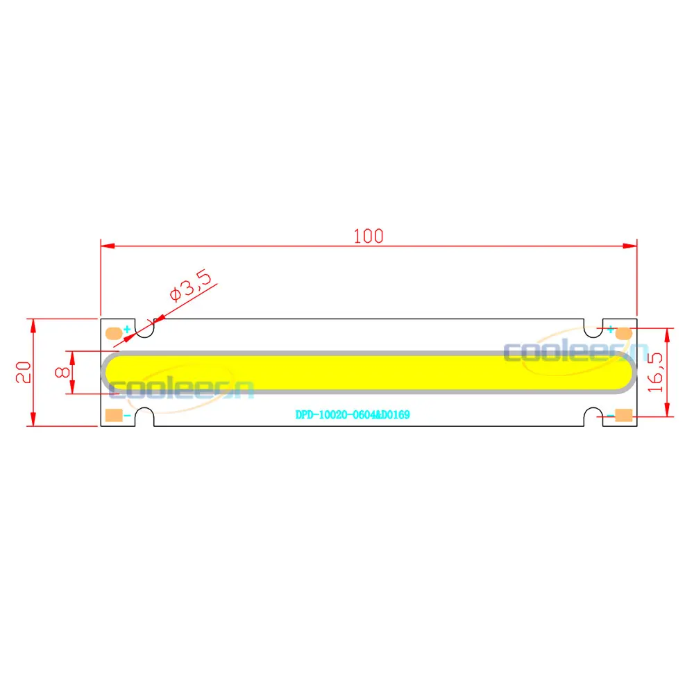 100x20 мм 5 Вт 6 в COB Светодиодная лента теплый холодный белый Чип светодиодный 100 мм бар огни для DIY внутреннего дома лампы COB лампы DC6-7V освещение