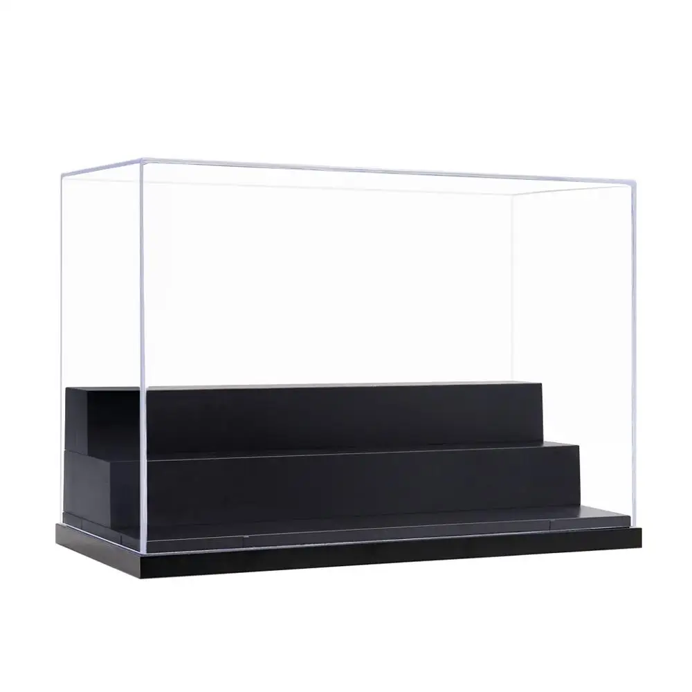 

Odoria DE Acrylic Display Case Box 25cm L 3 Steps Perspex ShowCase Dustproof Protection