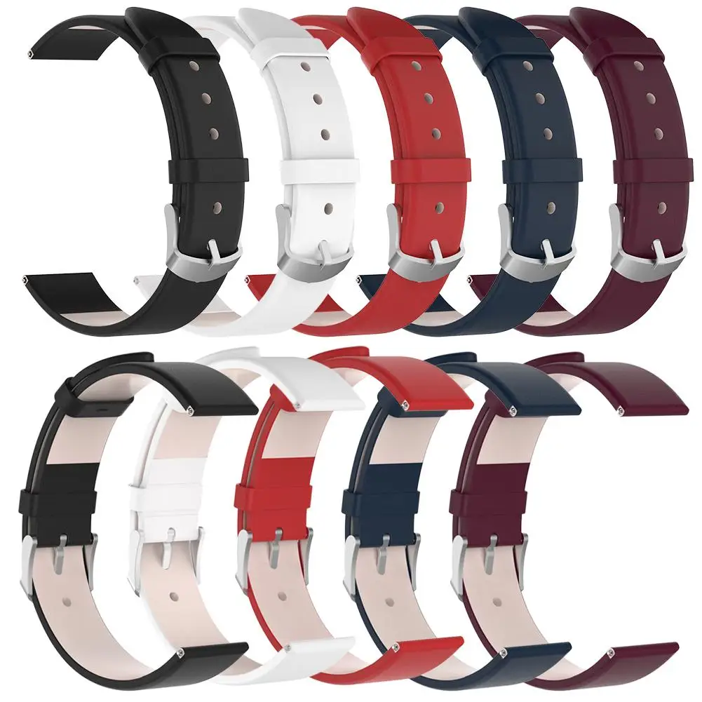 

Rondaful 20MM Genuine Leather Replacement Watch Band Straps for Garmin Vivoactive3 Vivomove HR Wrist Belt Bracelet