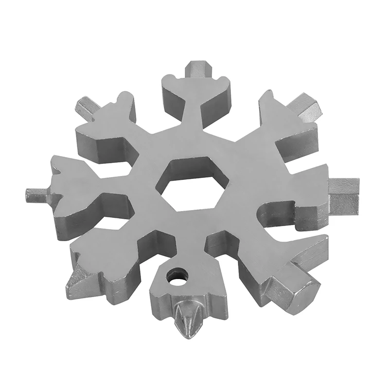 

19-in-1 Snowflake Shaped Multifunctional Tool Outdoor Portable Repairing Tools