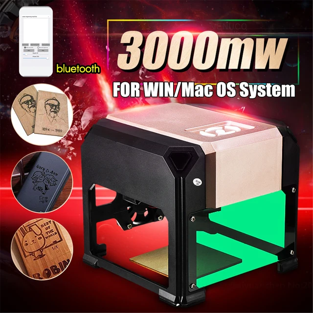 Cheap Upgrade Bluetooth Mini 3000MW Golden CNC Laser Engraving Machine AC 110-220V DIY Engraver Desktop Wood Router/Cutter/Printer Cheap Upgrade Bluetooth Mini 3000MW Golden CNC Laser Engraving Machine AC 110-220V DIY Engraver Desktop Wood Router/Cutter/Printer