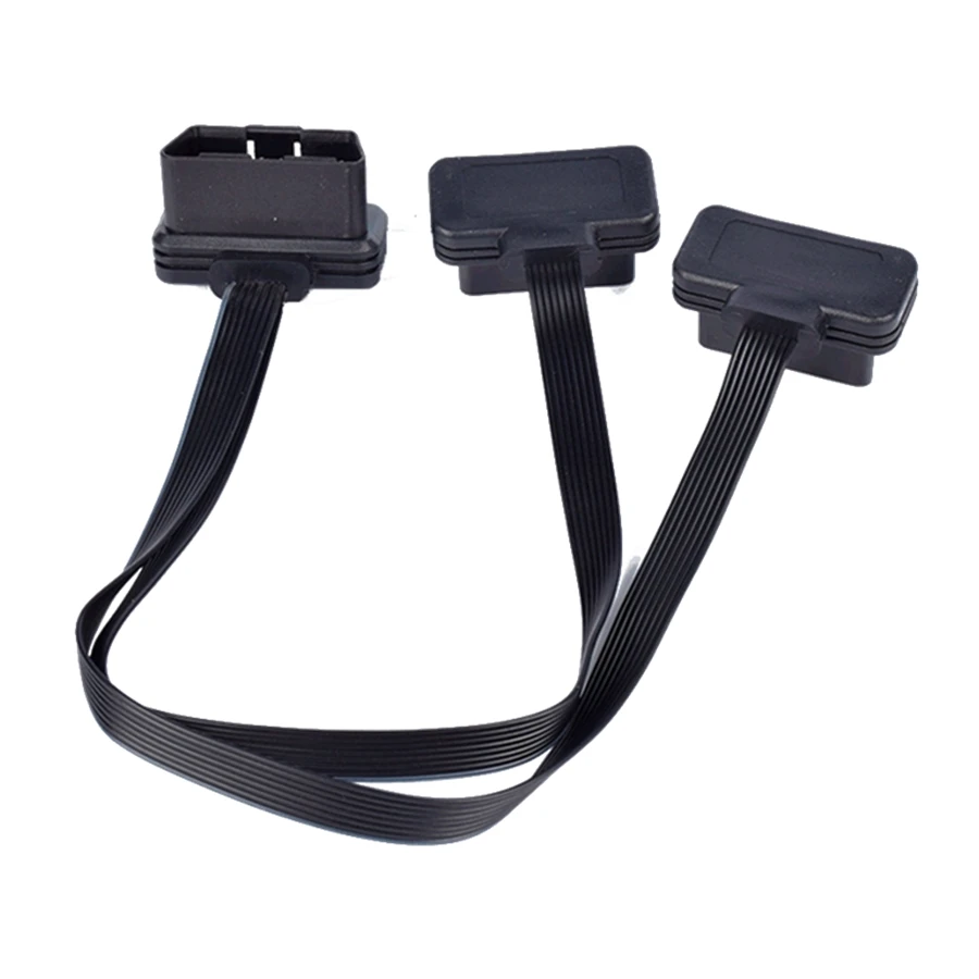 16 Pin ELM327 Мужской Двойной Женский Y 16Pin OBD 2 удлинитель для головок OBD2 OBDII контактный
