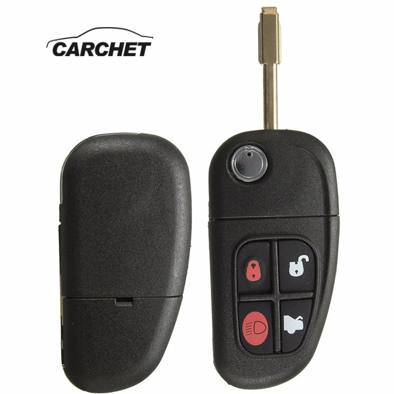 CARCHET 4 кнопки пульт дистанционного управления ключи для Jaguar оболочка Флип