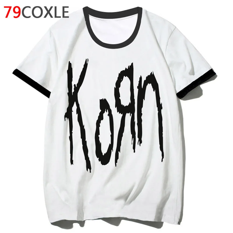 

korn t shirt top hip male tee funny clothing harajuku school tshirt men 2019 hop for t-shirt streetwear F2559