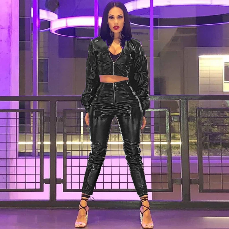 leather pants club outfit