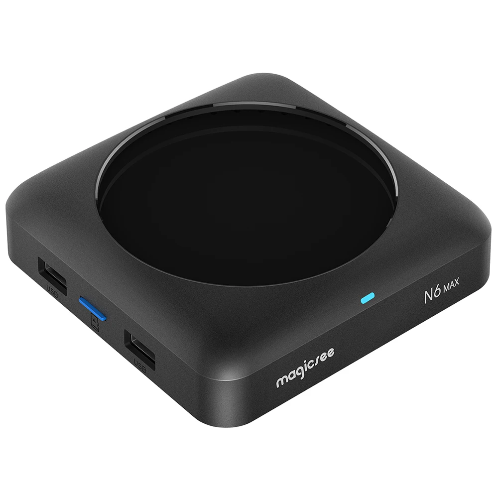 

Magicsee N6 Max Dual Wifi Tv Box Rk3399 Quad Core 4G+32G Smart Tv Box With Hd 4K Set Top Box(Us Plug)