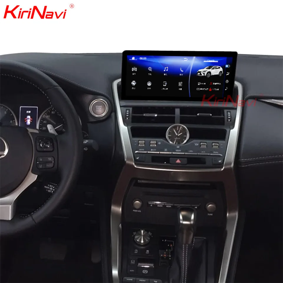 KiriNavi 10,2" Android 9,0 для Lexus NX200 NX300 200h 300h Автомобильный DVD Радио аудио gps навигация монитор мультимедиа Play