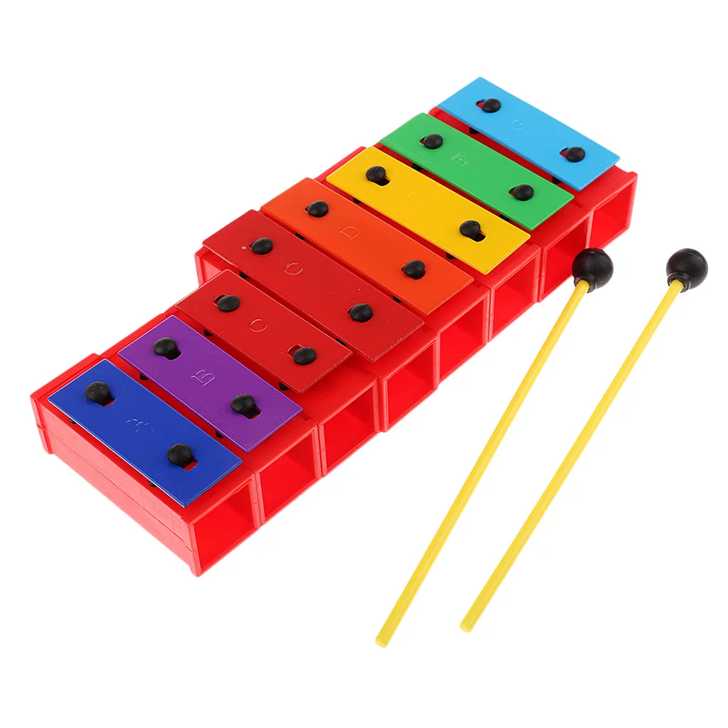 

1 Set 8 Tones Polychrome Xylophone DIY Sound Brick Rhythm Toys for Children Learning Music Enlightenment Toys