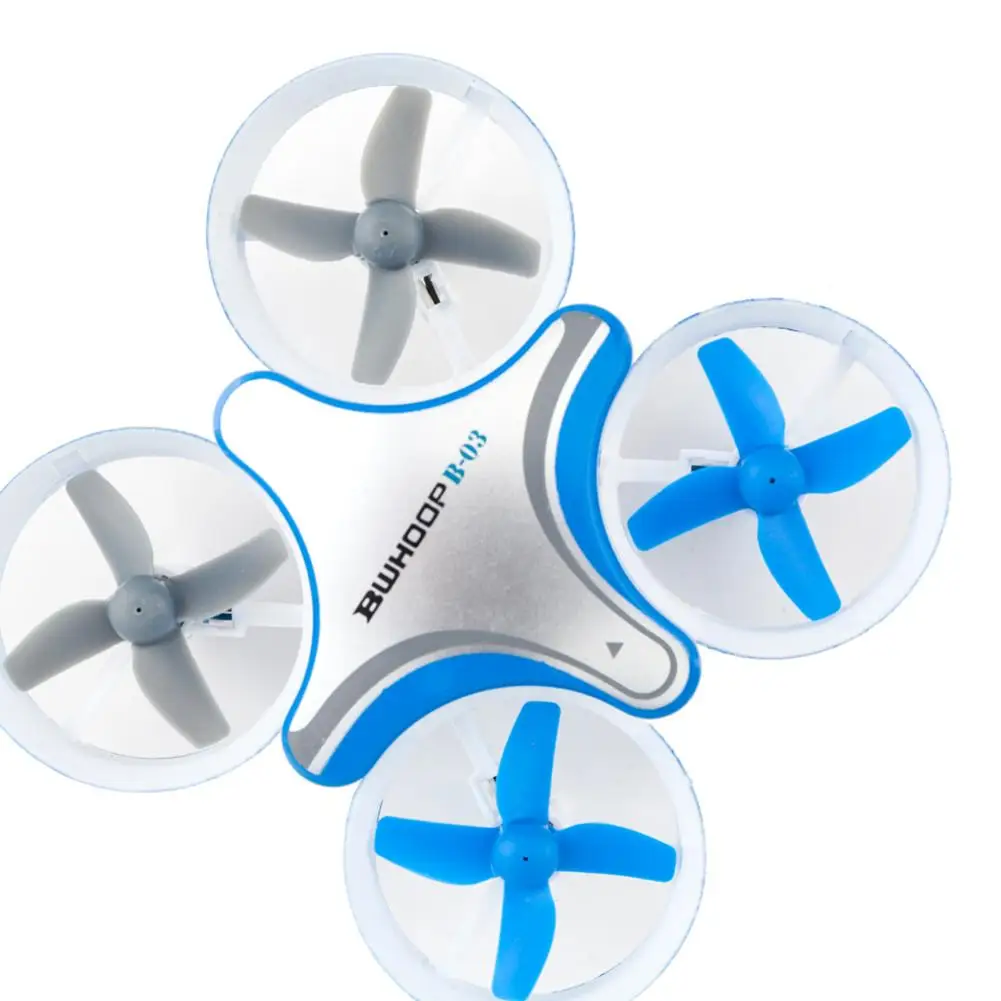 

BoldClash BWHOOP B03 Altitude Hold 716 53500rpm(3.7 V) Motor EDF RC Quadcopter 260mAh 3.7V Blue Overseas Warehouse Free Shipping