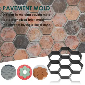 

Manuall Paving Mold Garden Pavement Shape for Concrete Molds Reusable Cement Stone Paving Molds DIY Lawn Path Walk Maker