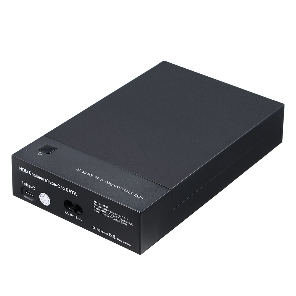 HDD Чехол корпус для жесткого диска USB3.1 Type C док станция 2 5/3 5 дюйма Sata к USB SSD