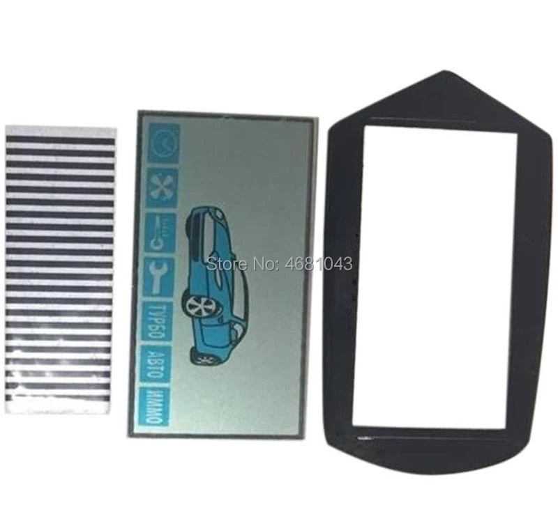 

Wholesale A91 flexible cable A91 LCD display+ LCD keychain Cover for Starline A91 lcd remote control key Fob with Zebra Stripes