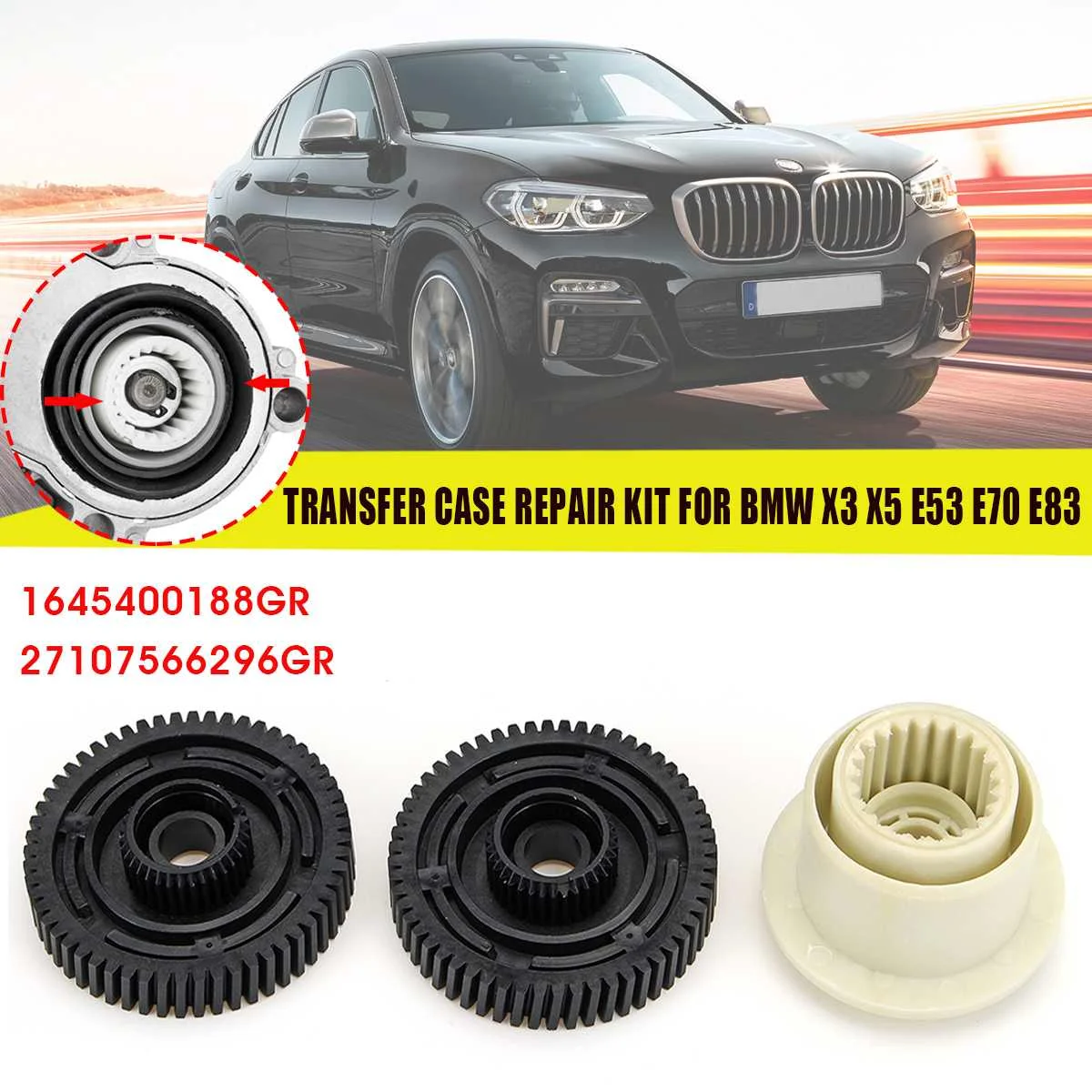 BMW   x3 x5 Transfer Case Motor Actuator Gear Box 2710756629 600-932