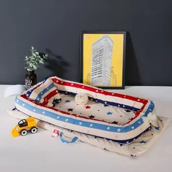 

Portable Baby Crib Infant Toddler Cradle Cot For Newborn Nursery Travel Folding Baby Nest Baby Bed For Baby Care Foldable Crib