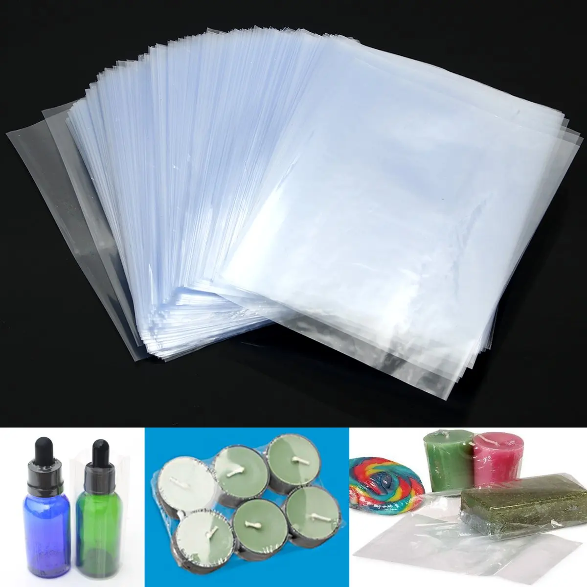 200Pcs/lot Plastic Wrapping Film for 30ml Glass Dropper Bottle Liquid
