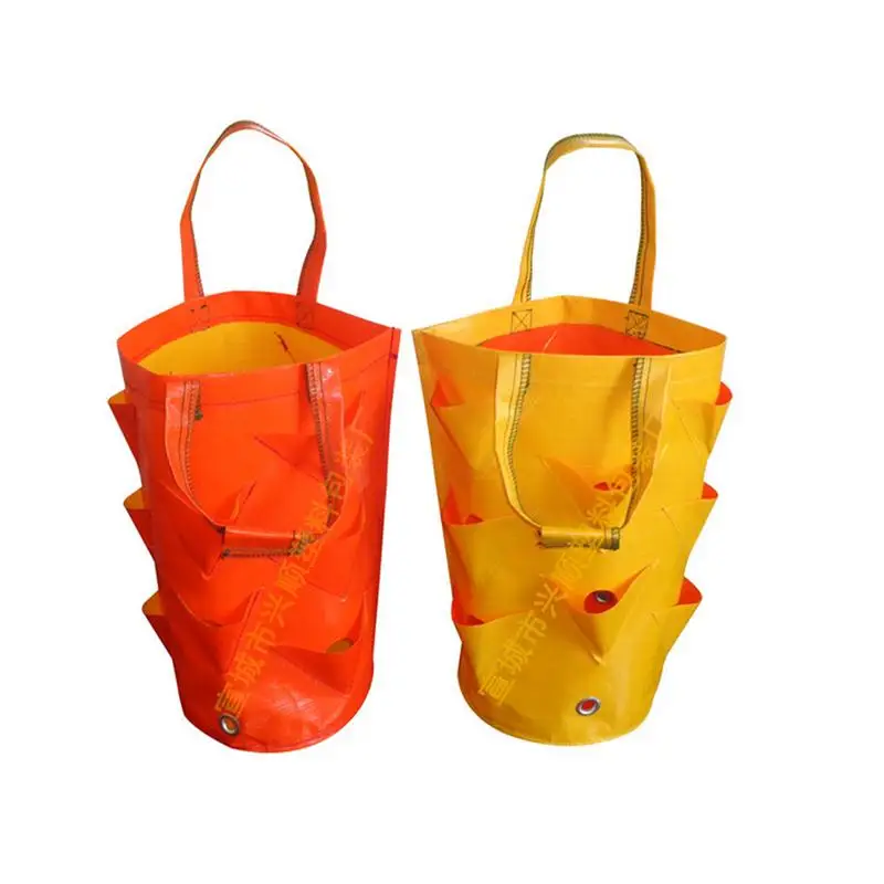 

3 Gallons Strawberry Planting Bag Gardening Flower Panter Aerial Plant Moisturizing Breathable Bag Mildewproof Garden Tool Kit