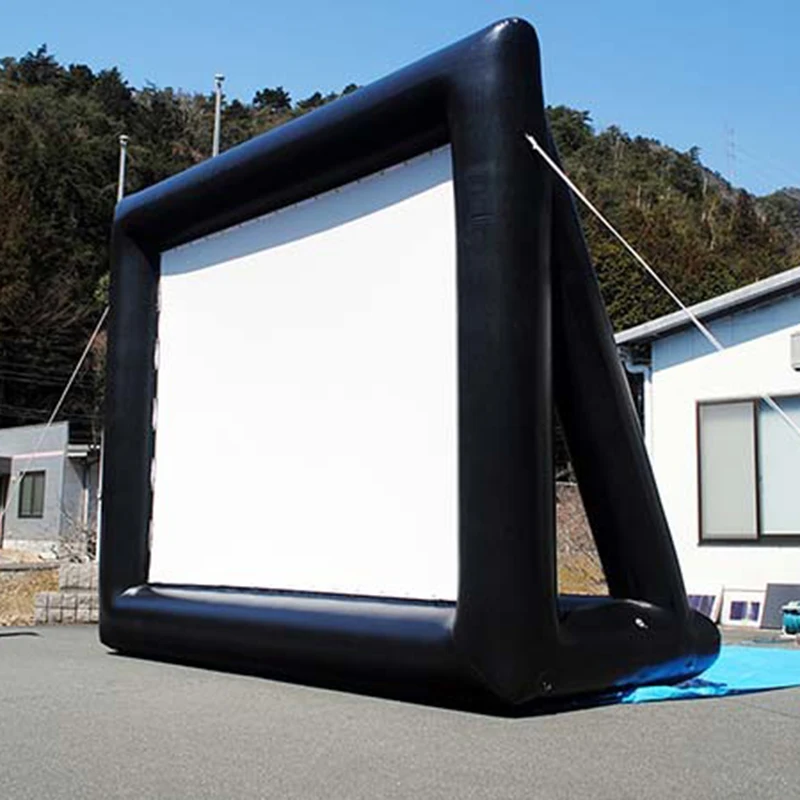 

4.4mx2.5m 16:9 inflatable movie screen inflatable rear projection movie screen inflatable film screen