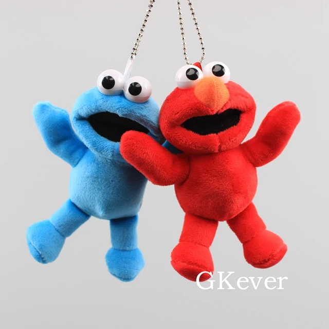Sesame Street Elmo Plush Keychain Stuffed Soft Pendant Cartoon Cute Character Toys for Children 13 cm 1