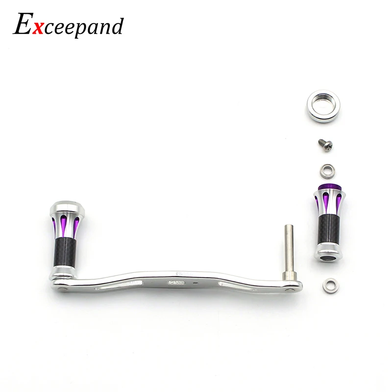 Exceepand Carbon Fiber Tube Fishing Reel Handle for Abu Garcia Daiwa Casting Reel Grips