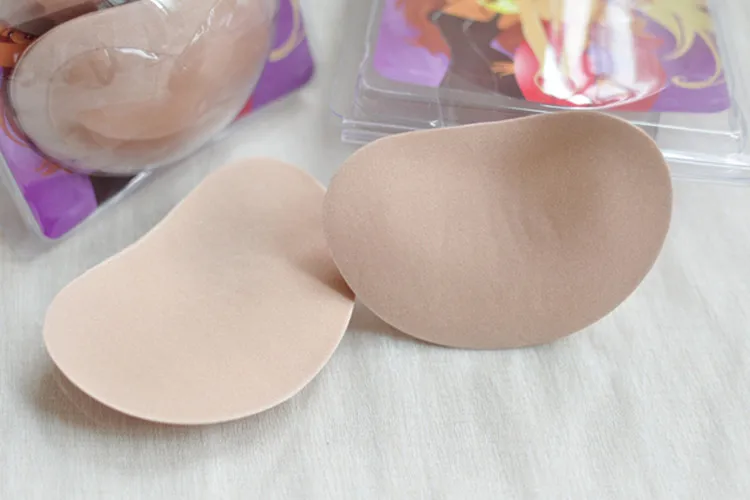 Women Sexy Adhesive Push Up bra pads Silicone Invisible Bra Strapless Backless bra cups for swimsuits removable inserts cup D E 12