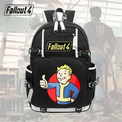 Игра Fallout Косплей рюкзак студенческий школьный рюкзак для мальчиков женская сумка через плечо для путешествий сумка 5 стиль