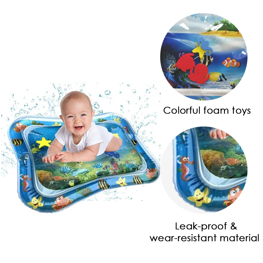 Надувной детский игровой коврик для игр в воде с животиком детская одежда