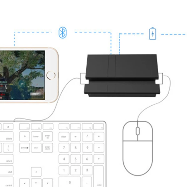 Powkiddy Bluetooth Battledock конвертер подставка Док для FPS игр с помощью клавиатуры и мыши