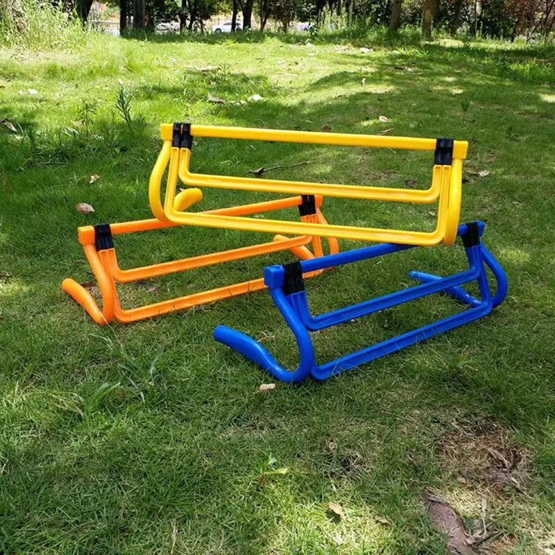 New Hurdle Foldable Removable Football Barrier Frame Soccer Assembled Adjustment Height Barrier For Training Sensitive Speed