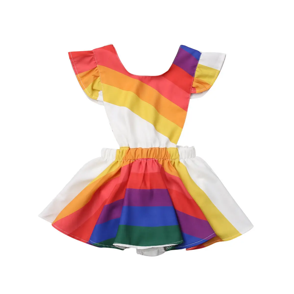 

Baby Girl Princess Rainbow Dress Kid Baby Party Kids Birthday Tutu Dresses