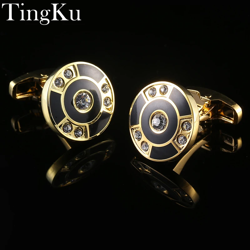 High Quality cufflinks luxury for mens cufflinks brand Black men