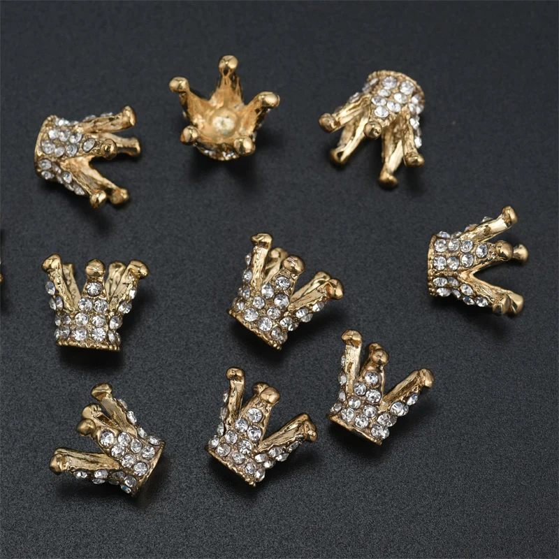 

5pcs For Baby Hair Accessories Girl Dress Crafts Crown Buttons Children Buttons Christmas Decorative Buttons Creativity Buttons
