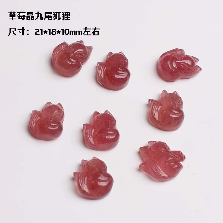 

one pcs starwberry quartz /labradorite/garnet fox/brave troops pendant FPPJ wholesale beads nature gem stone
