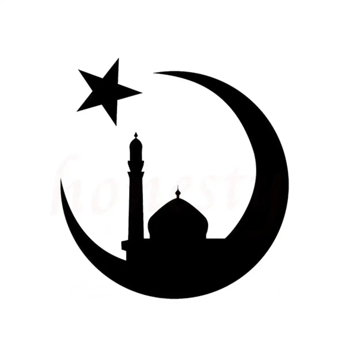 Islam Mosque Muslim Car Sticker Wall Home Glass Window Door Laptop Auto