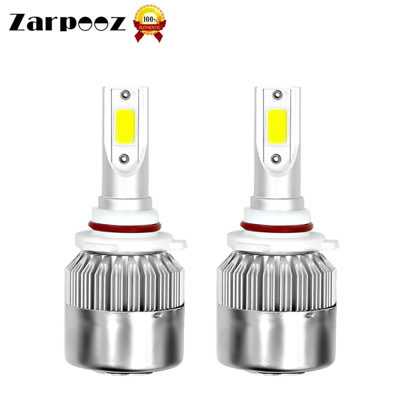 Zarpooz C6 Cold White LED Light Automobiles Bulbs H11 H8 H9 9005 9003 9004 Auto Lamps 12V 6000K 2pcs/lot Car | Автомобили и
