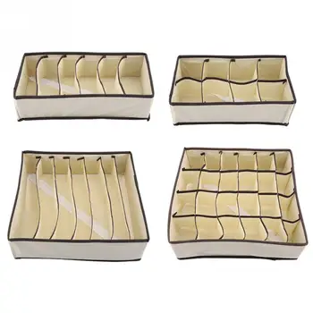 

Portable Foldable Durable Divider Storage Box Case Container for Bra Underwear Sock keep room clean and tidy