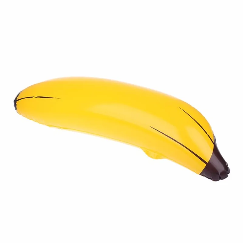 

2Pcs Easy Inflated With Mouth Lovely Inflatable Banana PVC Blow Up Pool Water Beach 66cm Party Cute Shape Children Kids Toy