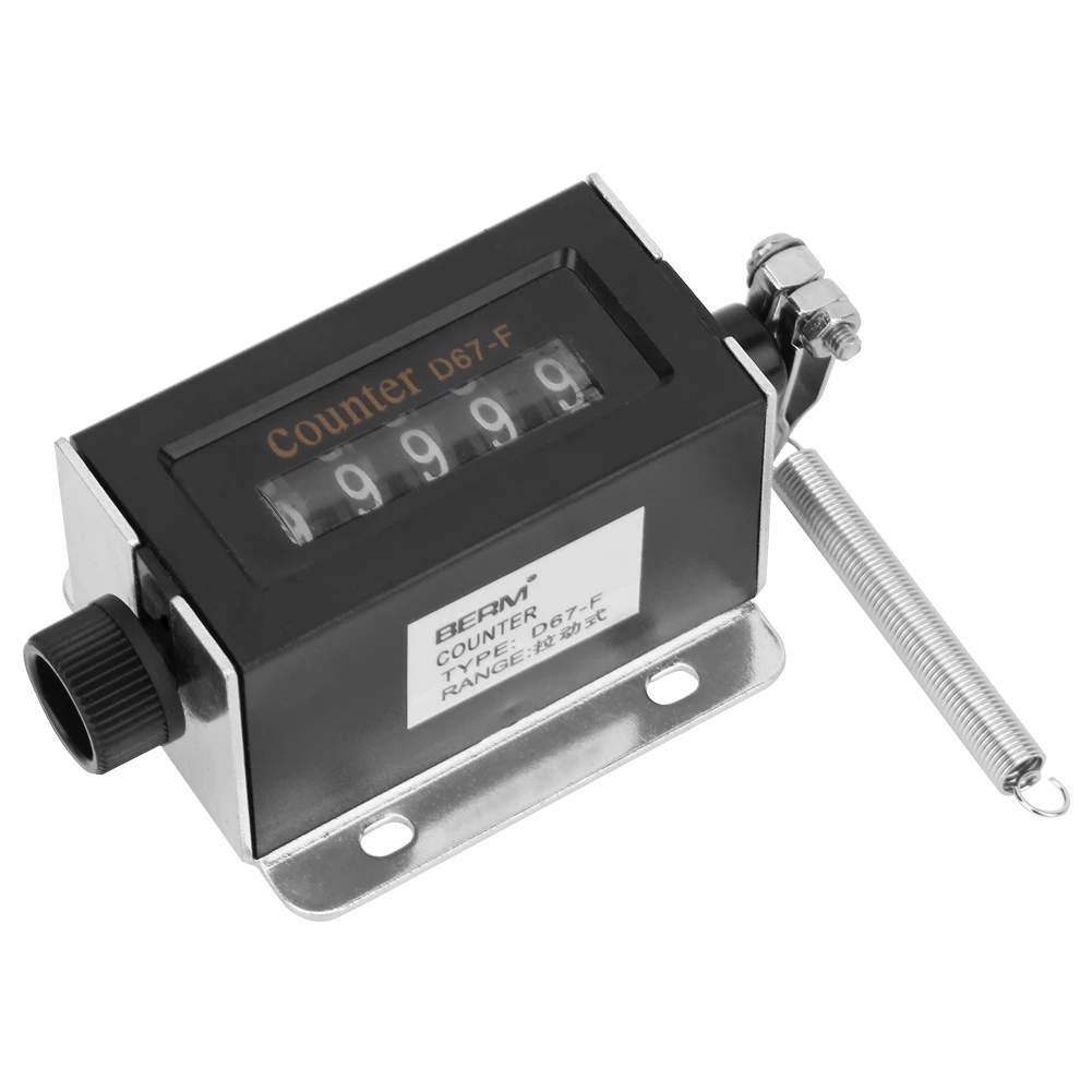Mini Digital Counter 0-99999 5 Digit Number Hand Tally Click Timer Mechanical Resettable Manual Pull Stroke Counter D67F hand tally counter electronic counter