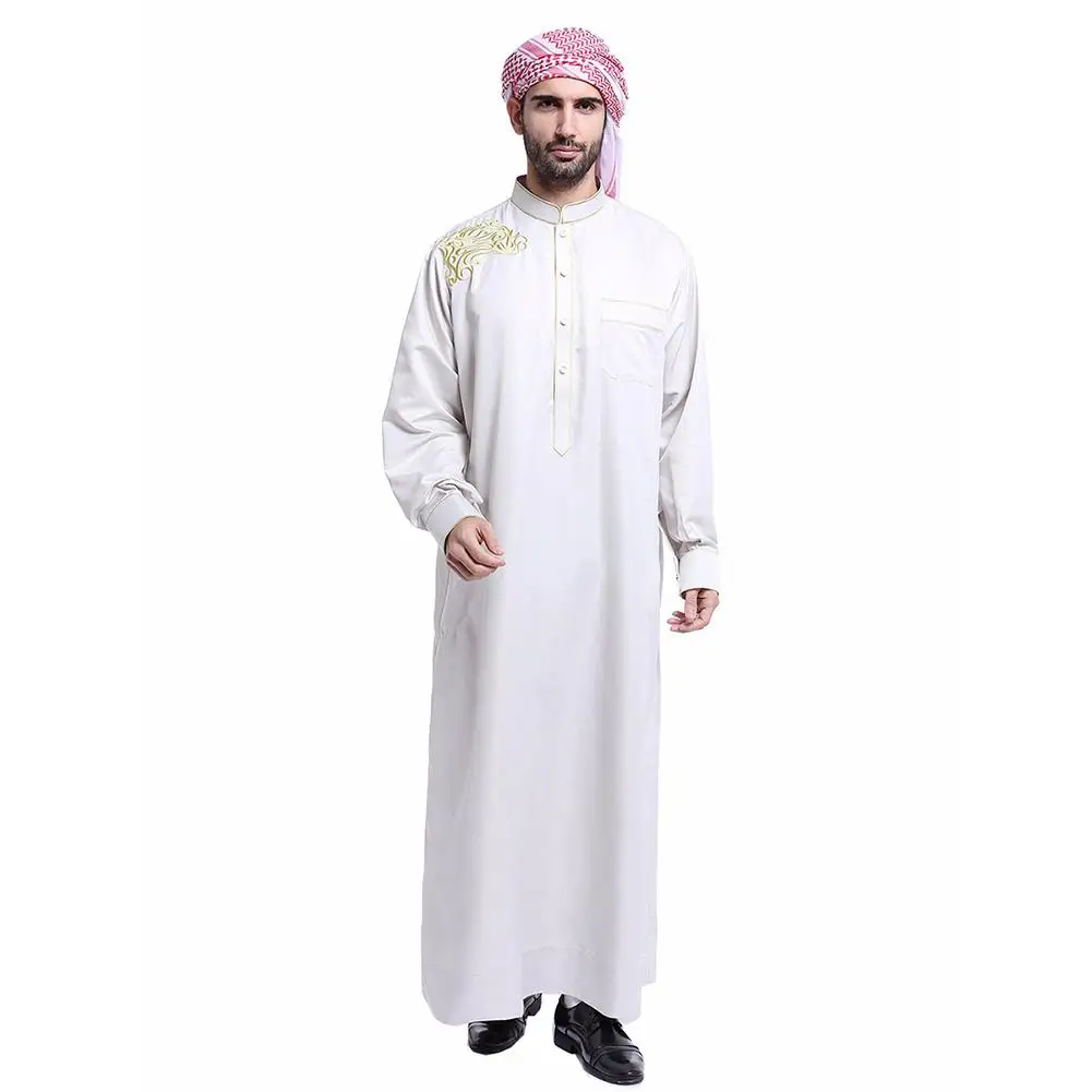 Missky Arab Muslim Clothing For Men Arab Male People Dress Thobe Arabic 